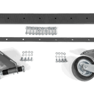 Kit med stödhjul och gummiskrapa 